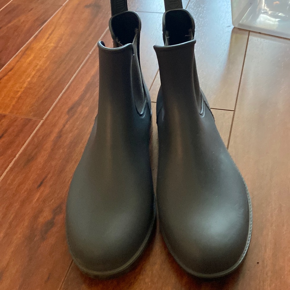 Gray Rain Boots